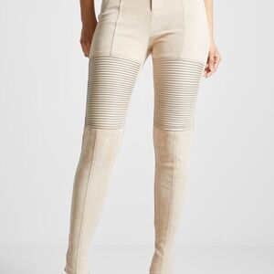 Maniere De Voir Cream Skinny Pants